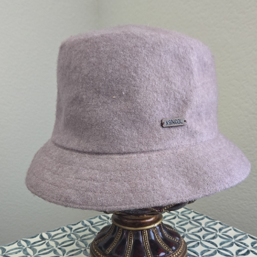 Kangol Camel Hair Lavender Bucket Hat
